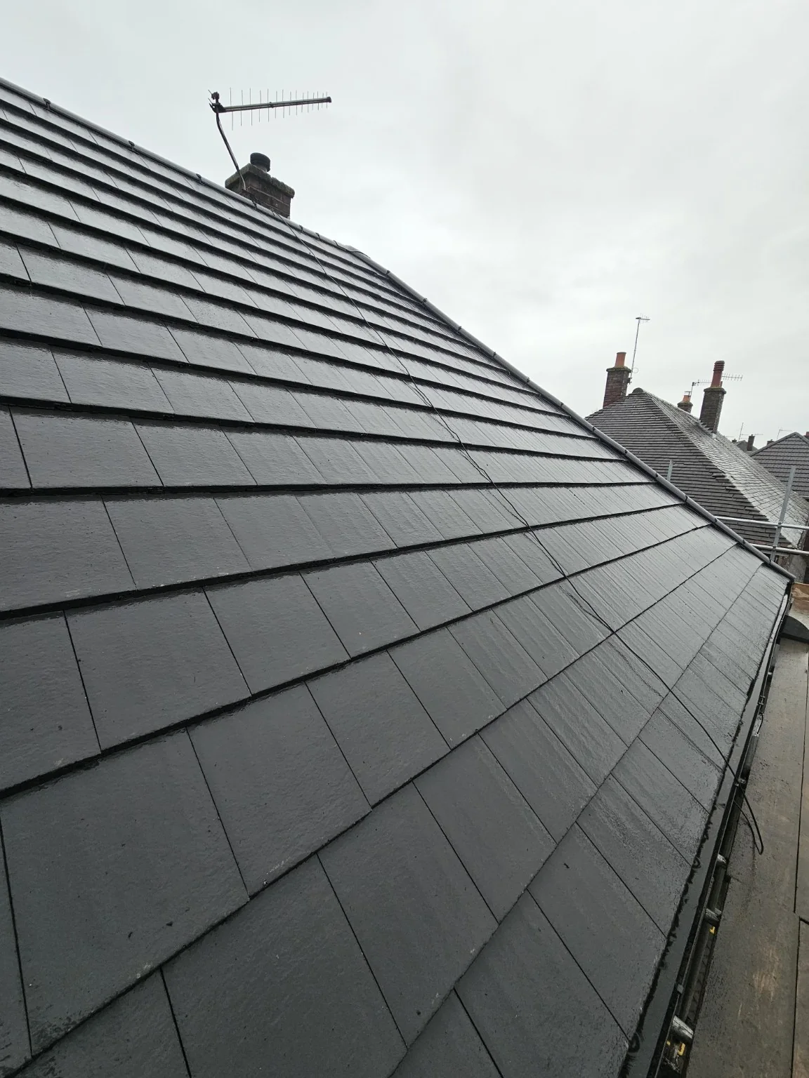 Completed roof installation in Staffordshire